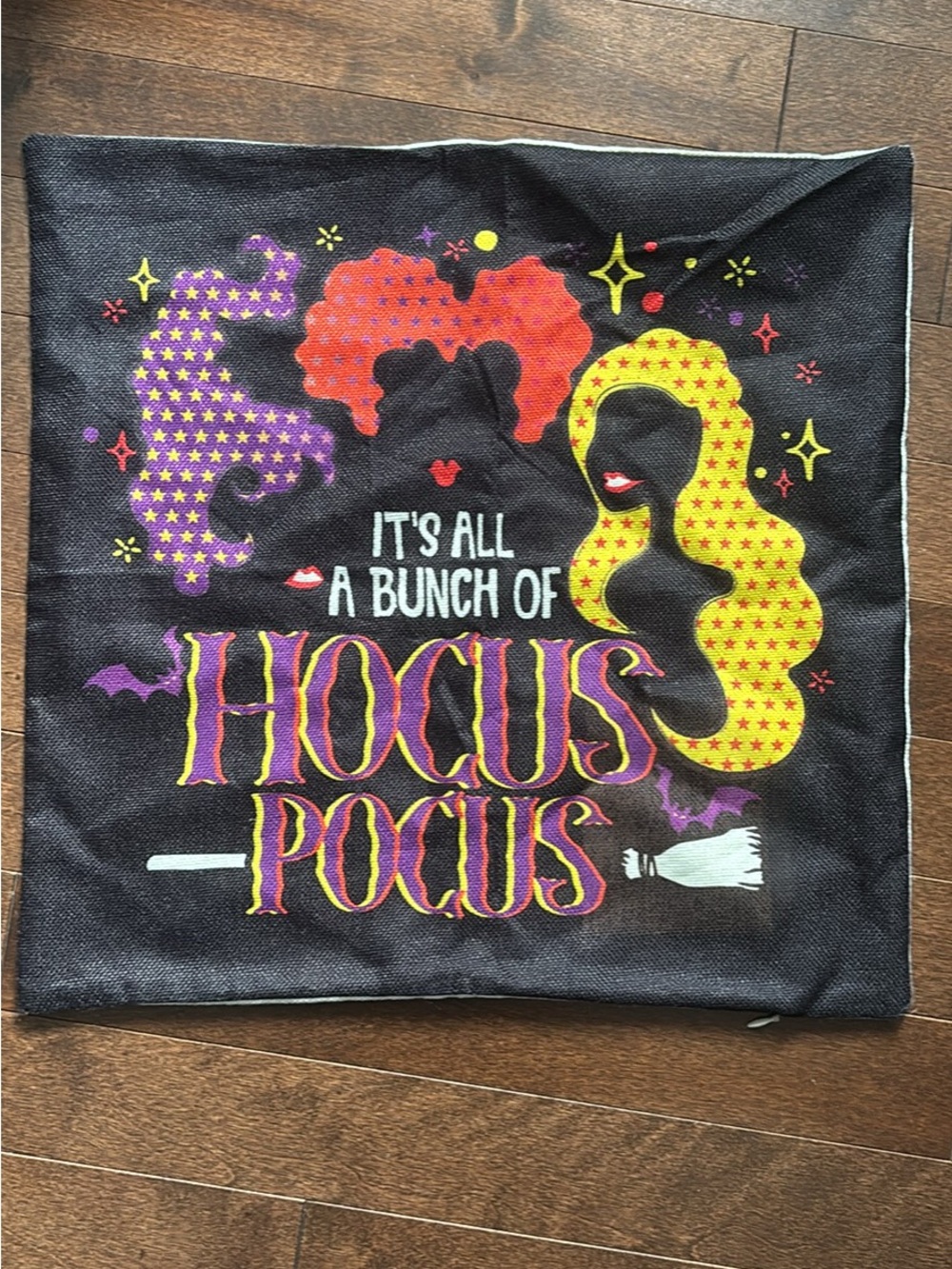Hocus Pocus burlap pillow cover / case